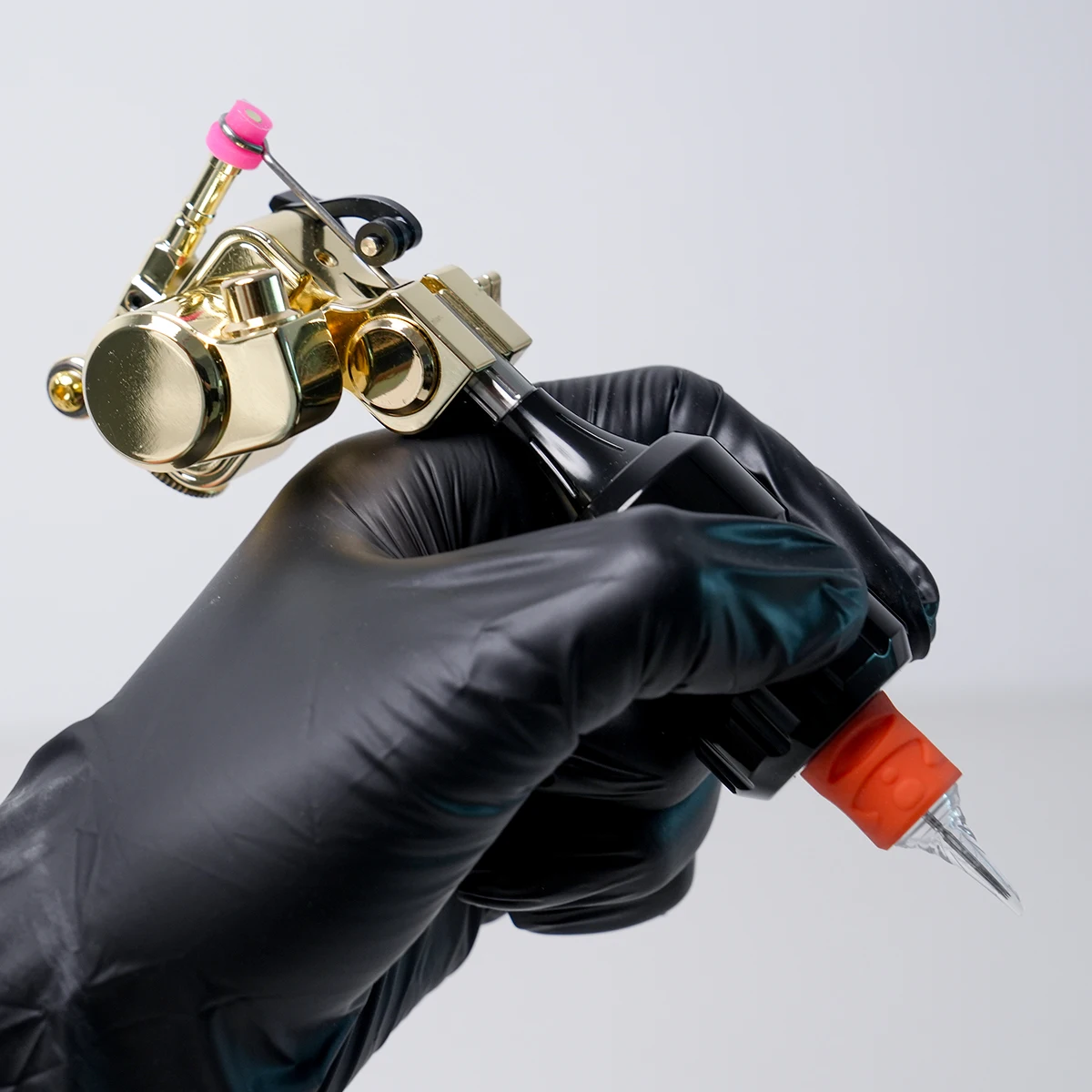 DM V6S Rotary Tattoo Machine Permanent Professional Makeup Body Art Tattoo Gun Speed 12V/12000Rpm RCA Interface Supplies
