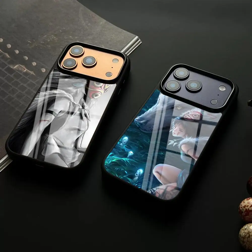 Чехол Mononoke для iPhone 17 Air, 16, 15, 13, 12, 14, 11 Pro Max, Glass Mini, X, Xr, Xs, 8, 7 Plus. Роскошный чехол с изображением старика и ребенка.