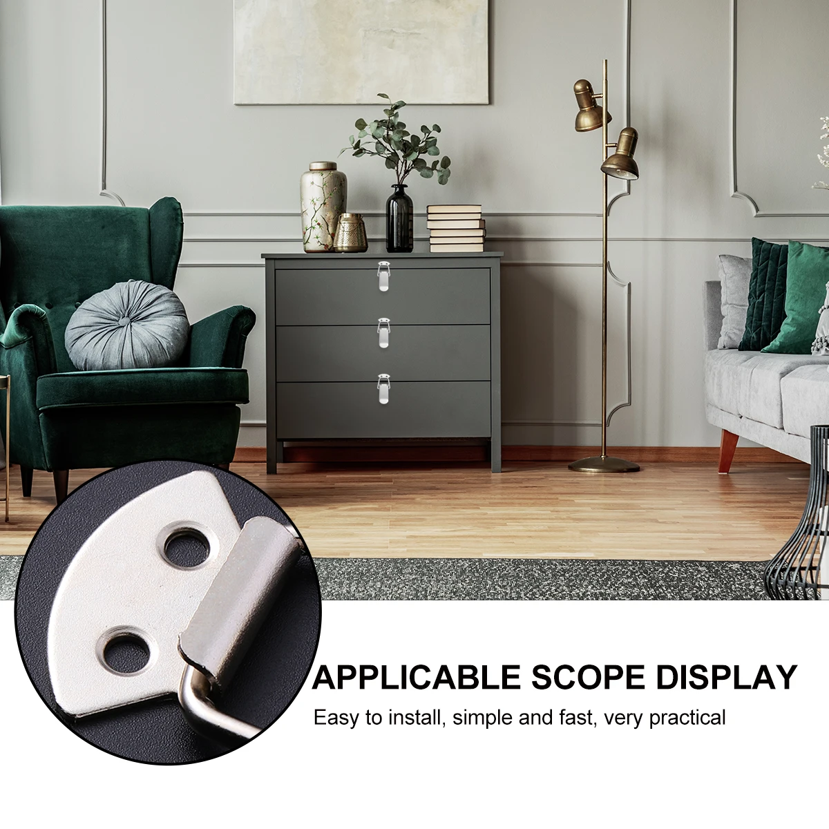 

10 Pcs Stainless Steel Buckle Toggle Latch Spring Loaded Hasp for Chests Wooden Box