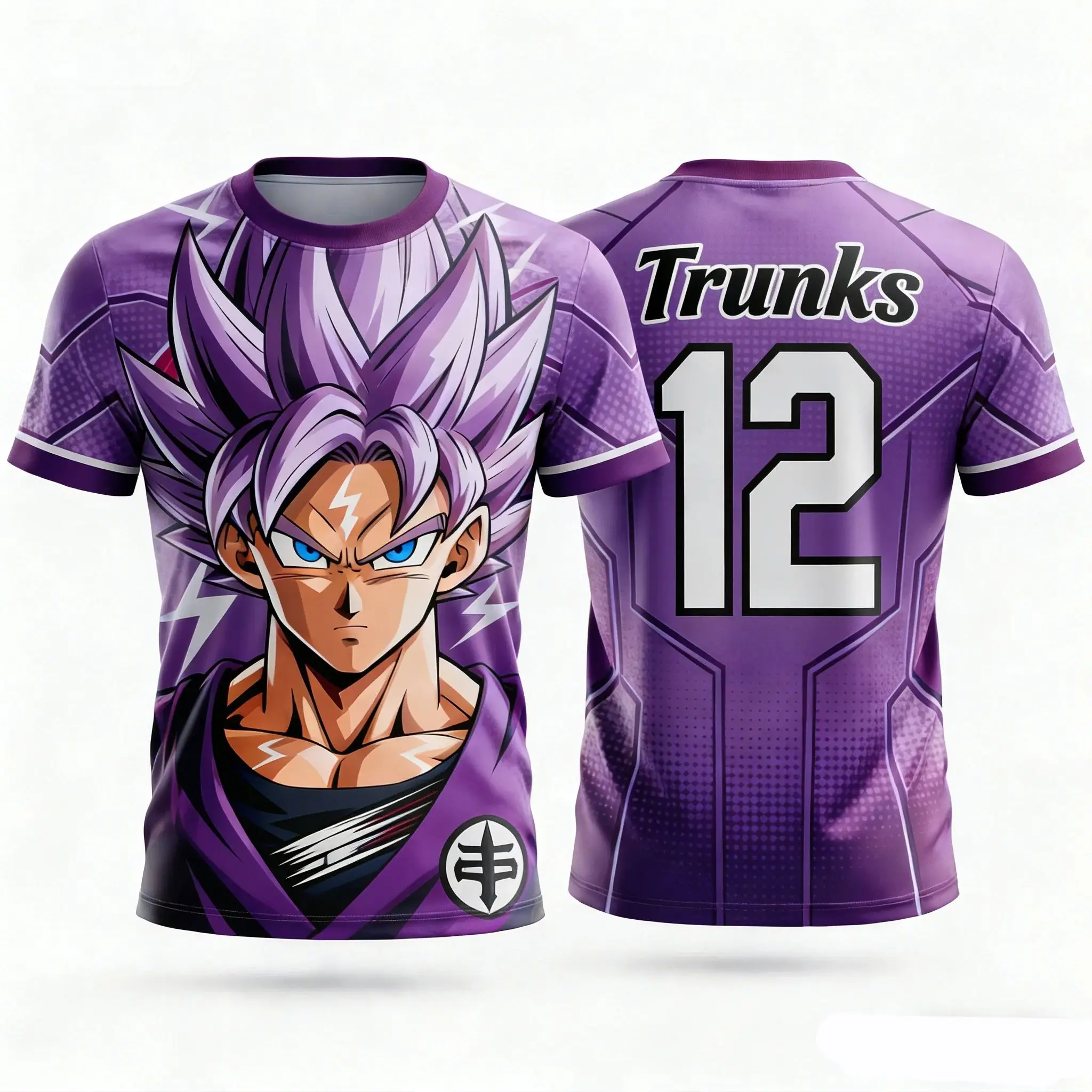 2026 Adult New Series Men's "Dragon Ball" Pattern 3D Printed Anime Style Children's Football Special Sports T-shirt