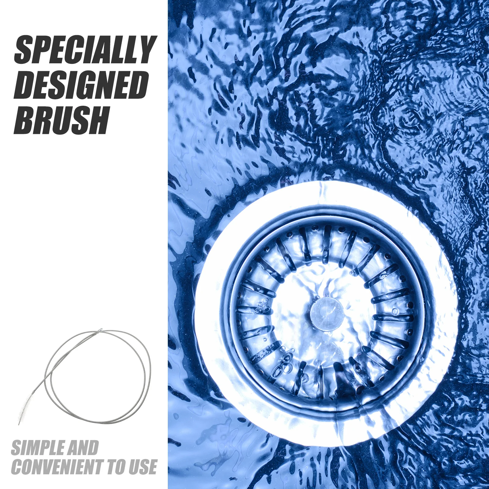 

Nylon Drain Brush Flexible Tool for Car Fridge Ac Tubes Easy to Use Debris Removal Dredging Tube Cleaning Brush