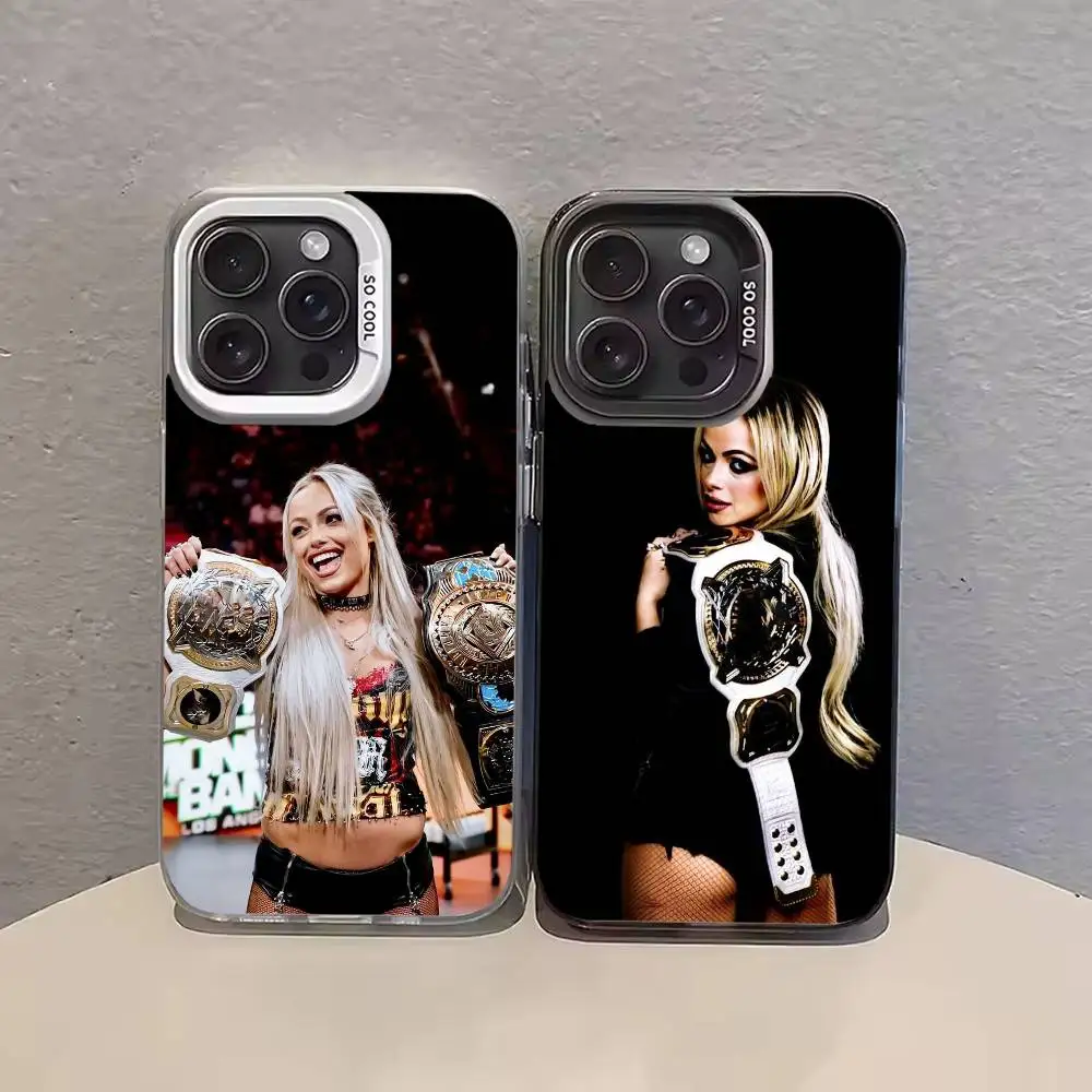 

L-Liv Morgan Phone Case For iPhone 17 16 15 14 13 12 11 Pro Max Plus Silver Matte Black Cover