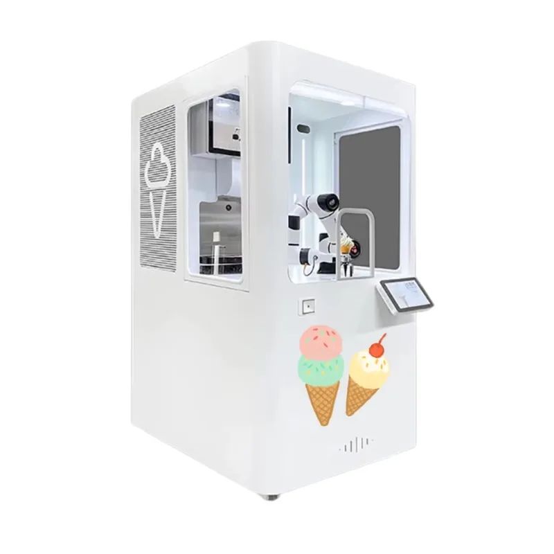 FL Customized  Inteiigent Robot Ice Cream Vending Machine for Sale for Resort Shopping Mall Amusement Park