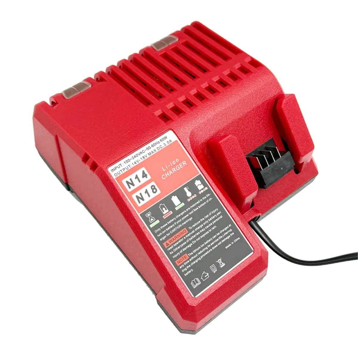 DT38 Li-Ion Battery Charger Multi Voltage Charger for 14.4V-18V 48-11-1850/1840/1815/1828 EU Plug