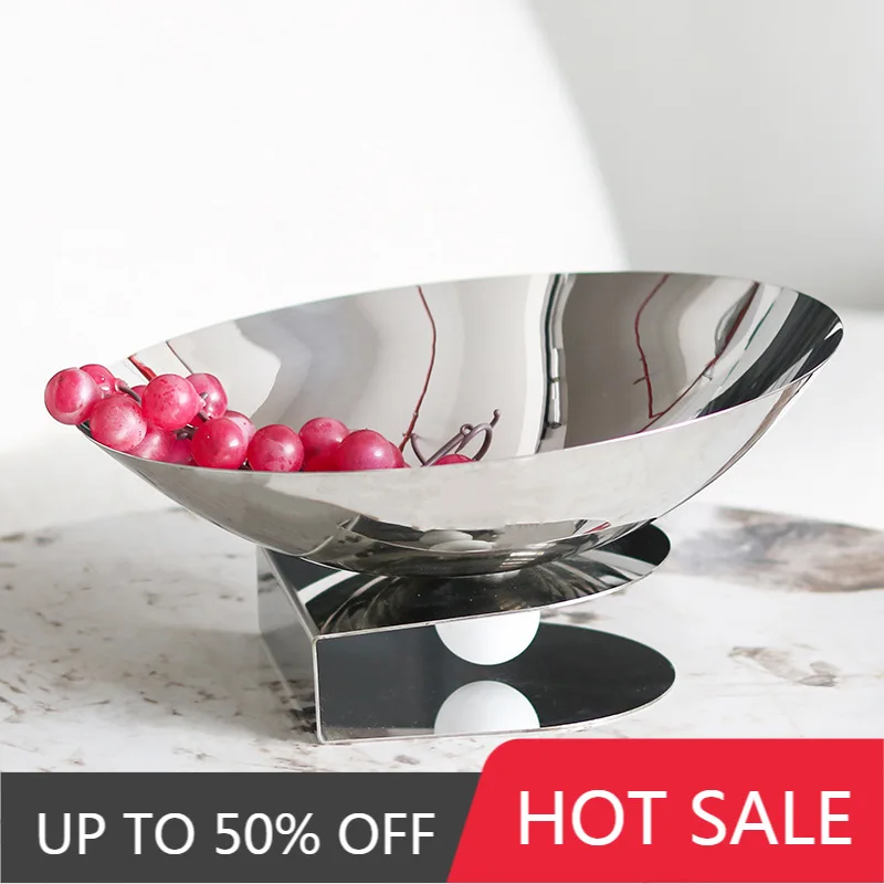 Metal Fruit Bowl Pretty Unique Snacks Candy Food Plates Creative Dessert Nuts Dinner Plate Kitchen Tableware Decorative Tray