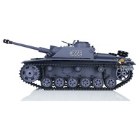 Heng Long 7.0 Plastic German Stug III 1/16 Scale 2.4G RTR RC Tank Model BB Shooting  Toys for Boys 3868 TH17419-