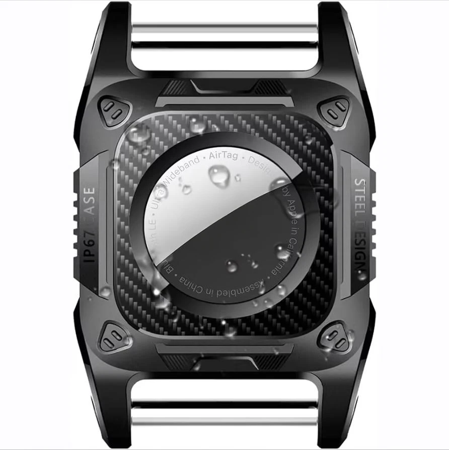 Compatible Apple Airtag Dog Collar Holder Air tag Keyring Waterproof Hard TPU Full Protection Airtag Case for Key GPS Tracker