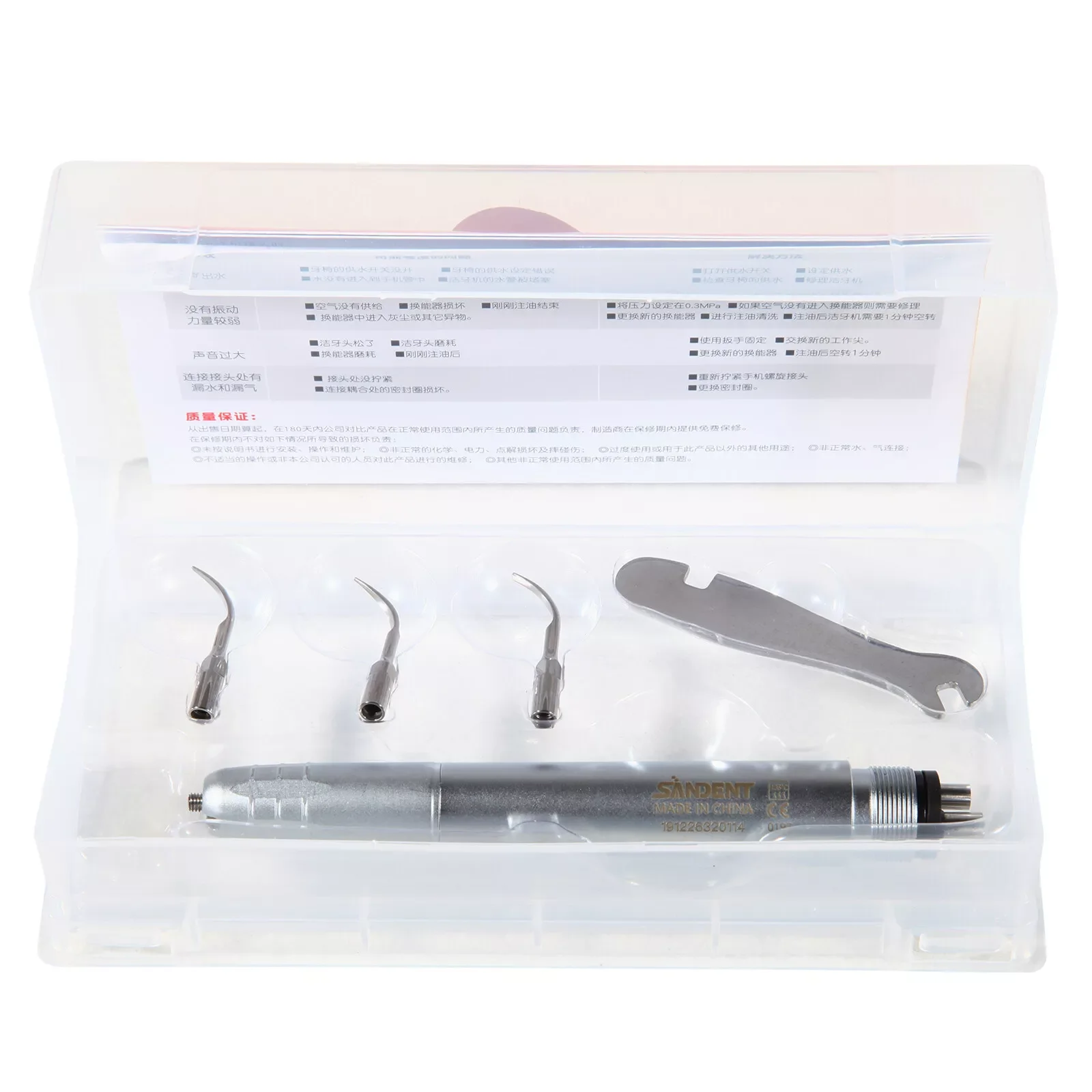 

Nsk Style Dental Ultrasonic Air Perio Scaler Handpiece Hygienist 2/4-Hole + 3pcs Scaling Tips G1 G2 G4
