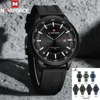 NAVIFORCE Men Watch Sport Wristwatch Top Brand Luxury Military Auto Date Silicone Rubber Quartz Original Male Clock New 9248