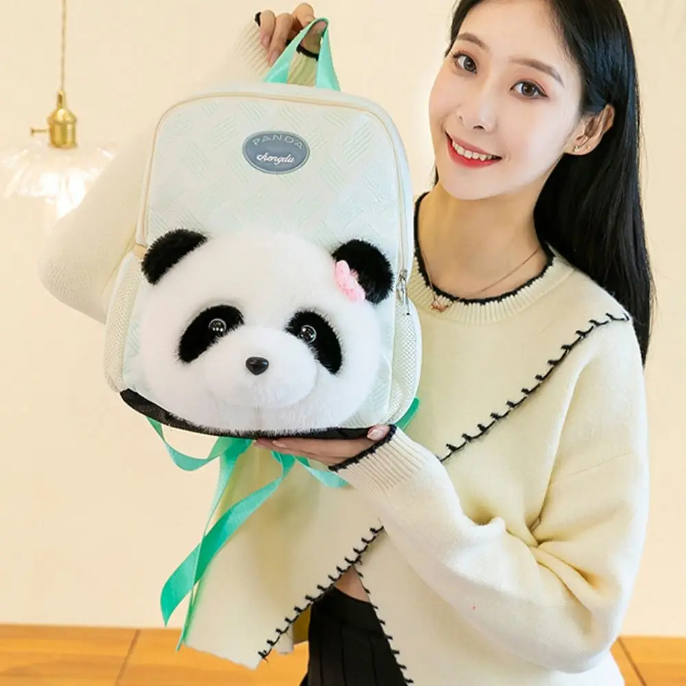 Panda Shape Schoolrugzak voor kinderen Lichtgewicht schattige kinderpanda-rugzak Ademende mode Panda basisschooltassen