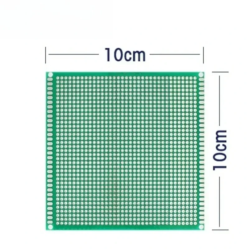 

5PCS 10x10CM Double Sided Green PCB Circuit Prototype Board Breadboard for DIY Electronic Soldering Projects