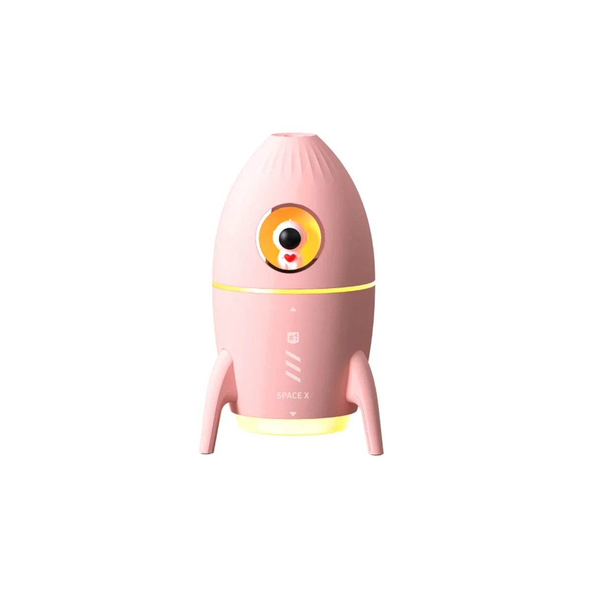 350Ml Mini Astronaut Air Purification Humidifier Plugged in for Use Air Humidifier with Atmosphere Light for Home Pink