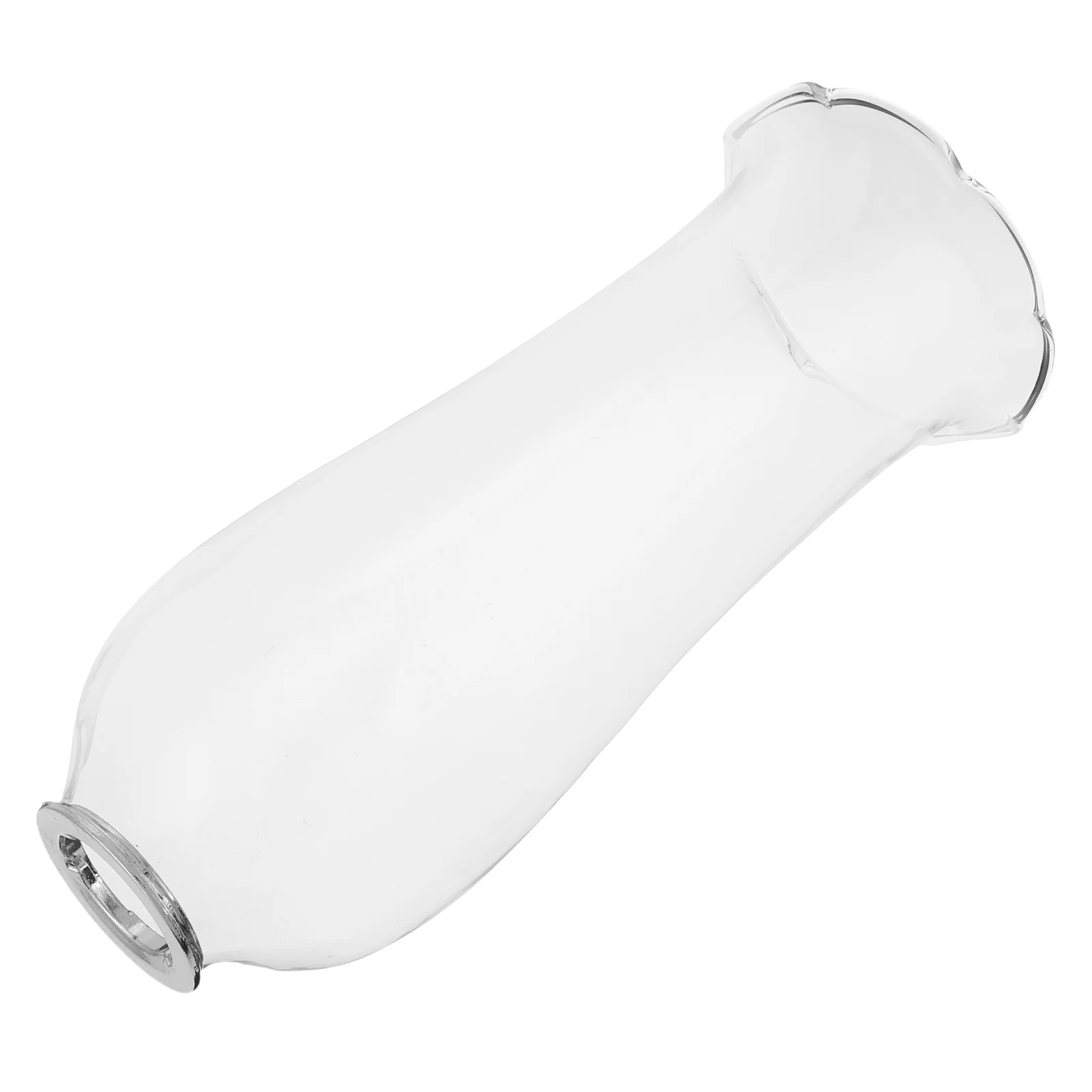 

Vintage Hand Blown Glass Oil Lamp Chimney Clear Hurricane Lamp Cover for Table Candles Centerpiece Home Decor Stable Flame