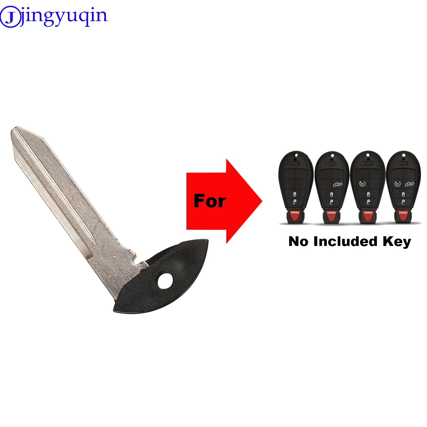 

jingyuqin Emergency Spare Car Key Blade For Chrysler 300C For Jeep Journey Grand Cherokee For Fiat Remote Key Blade
