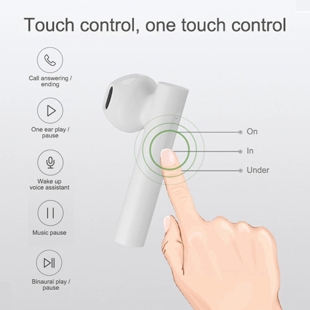 Global Version Xiaomi Air 2 SE Earphones Mi True Wireless Earphones Bluetooth 5.0 Redmi Airdots S 2 TWS Auto Pair and Connection
