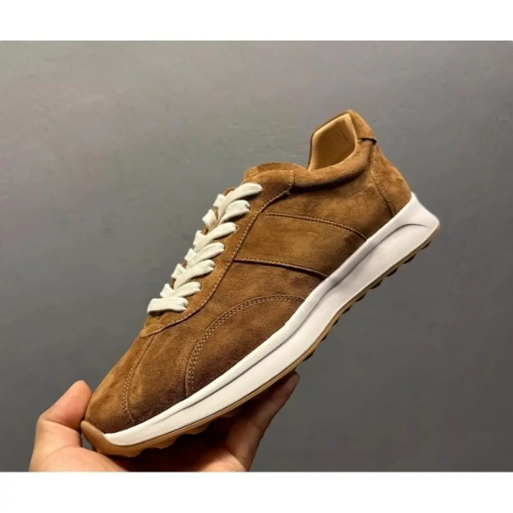 Premium Tan Suede Sneaker – Timeless Luxury, Soft Comfort & Classic Style for Modern Men