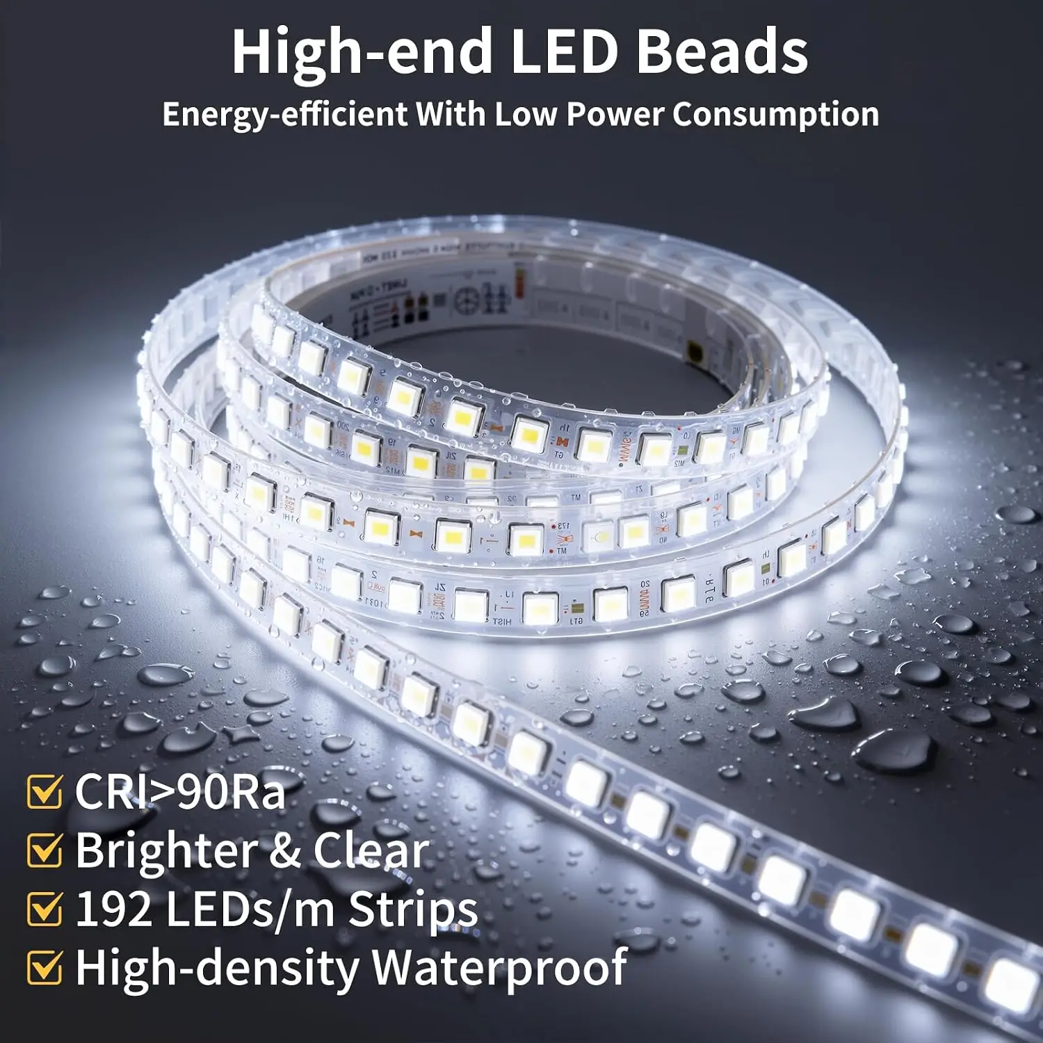 55x30 LED Bathroom Mirror Lights Backlit Frontlit Anti Fog CRI 95 Stepless Dimmable 3 Colors Lighting Shatterproof Tempered Glas