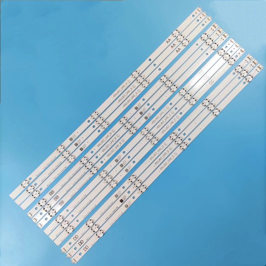 12 sztuk/zestaw listwa oświetleniowa LED dla 65UK6100PLB 65LG63CJ-CA 65UJ6100 65UJ630A 65UJ630Y SSC_65UJ63_UHD _ D 65UJ6300 65UJ630V