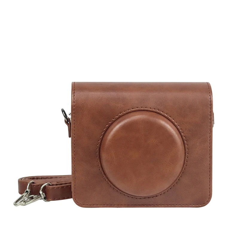 Retro PU Leather Camera Bag For Kodak C300R Protection Case with Vintage Removable Shoulder Strap for Mini Shot 3 leather case