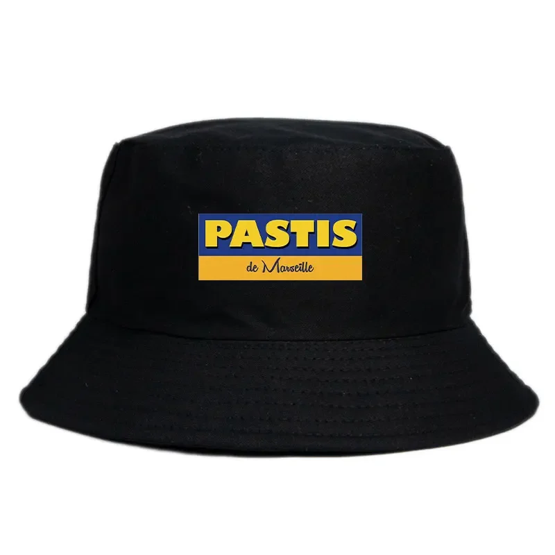 France Pastis Bob Unisex Casual Cotton Reversible Bucket Hat Adult Travel Sun Beach Fisherman Cap Summer Spring Woman Man UVHats