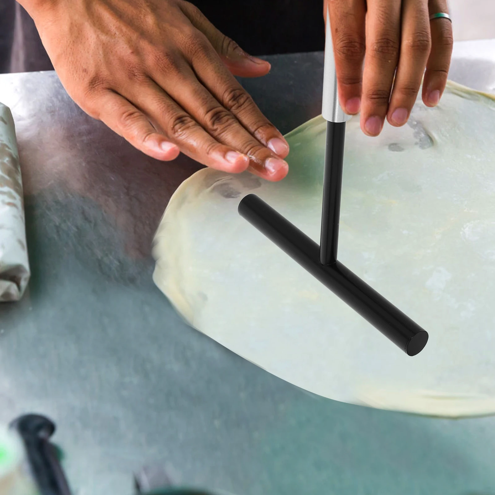 

Stainless Steel Crepe Spreader Pancake Tool T Shaped Smooth Surface Baking Kitchen Gadgets PanCake Lover