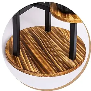 3-Tier Plant Stand Indoor and Outdoor Wooden Corner Shelf for Plants, Flowers, and Decor