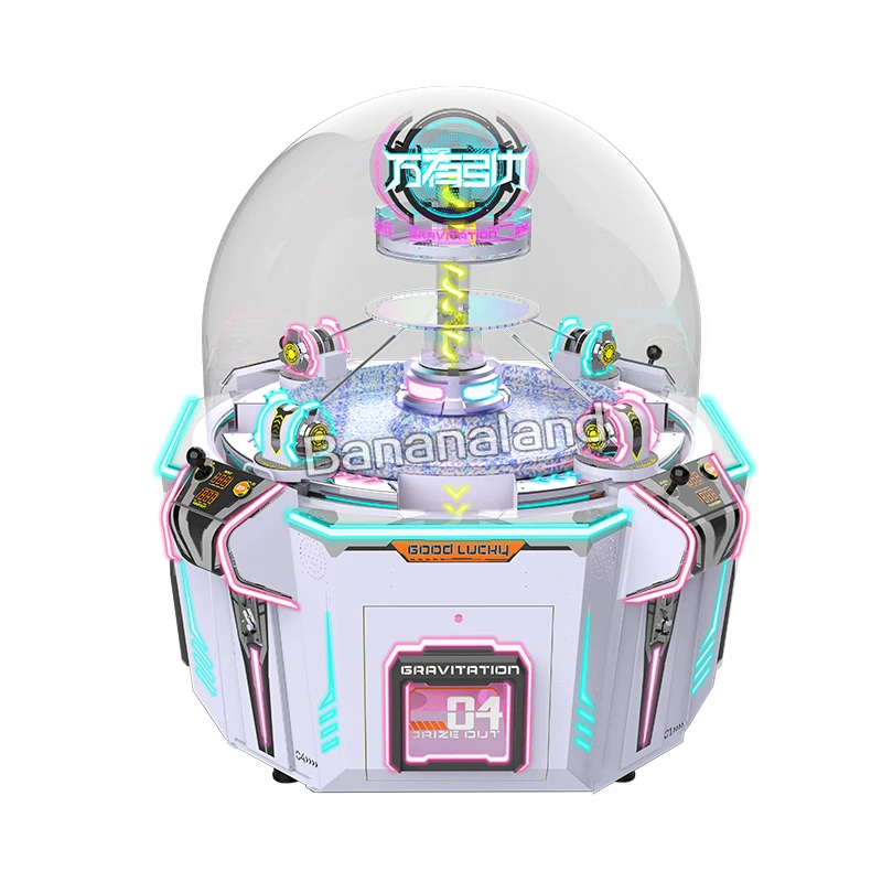 Toy Gift Machine Entertainment Equipment For Kids 4-person Excavator Machine Coin Operated Construction