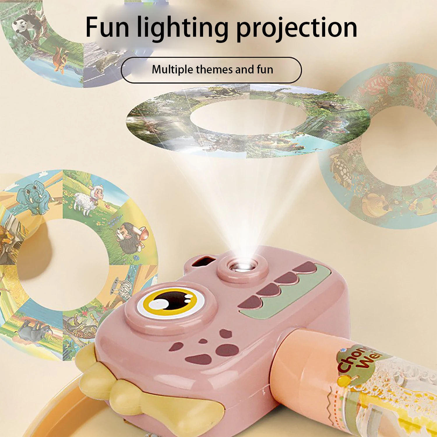 Creative Crocodile Projector Bubble Machine Children's Gift New and Unique Toy Projection Pattern Random