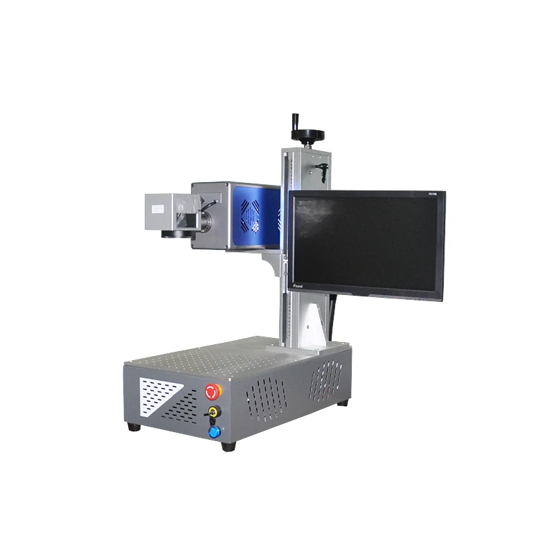 Factory direct portable desk co2 laser marking machine 30w 50w 100w with air cooling on hot selling