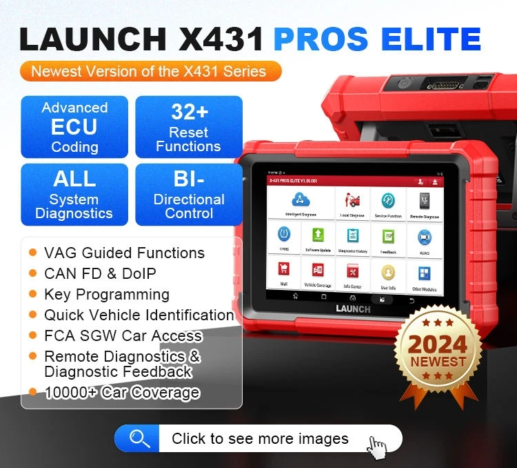 New arrival Launch x431 pros elite bidirectional scan tool 5x faster smart work diagnostics