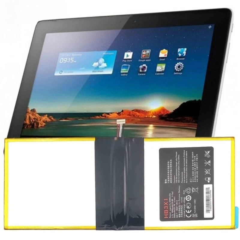 6400mAh Replacement HB3X1 Battery for Huawei MediaPad 10 Link S10-201wa S10-201WA 201u 231U 231w Tablet Batteries  Bateria 3.7v