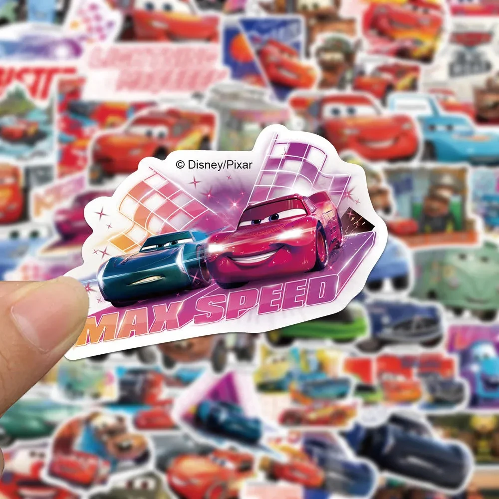 10/30/50pcs Disney Cars Cartoon Stickers Cool Lightning McQueen Decals for Kids Toy Phone Diary Suitcase Anime Graffiti Sticker