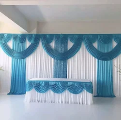 3MX6M wedding stage backdrop decorations backdrop curtains custom design/color backdrop for wedding