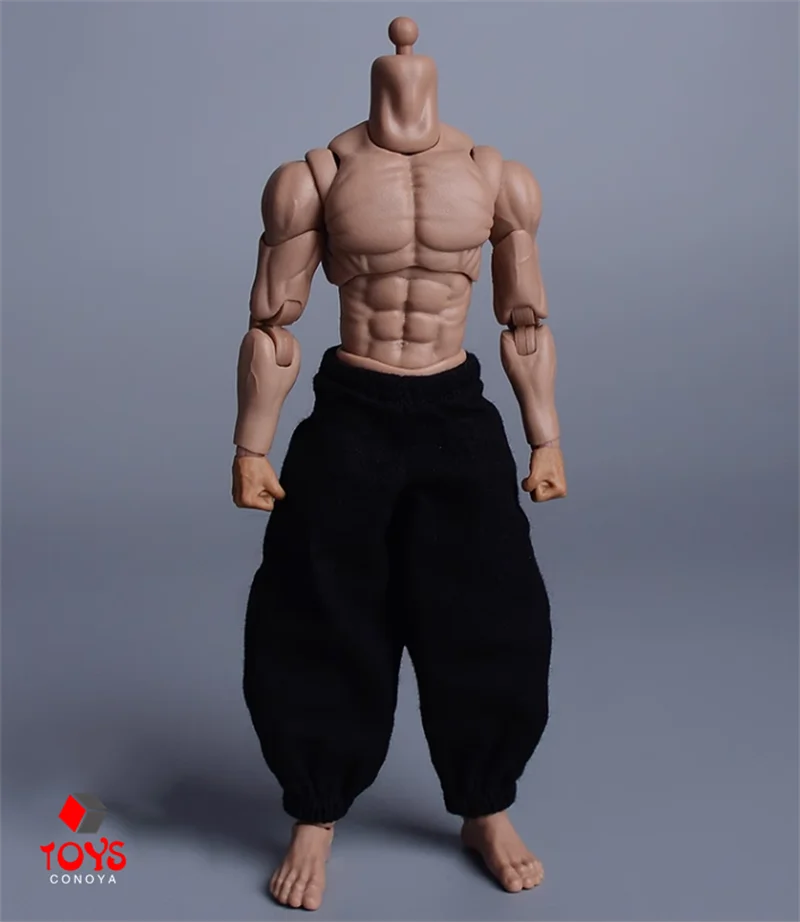 Romankey-Martial Monk Luta Roupas Set, 1/12 Homem Soldado, Wuxia Lanterna Calças, Roupas Modelo Fit, Action Figure Body Doll, 6"