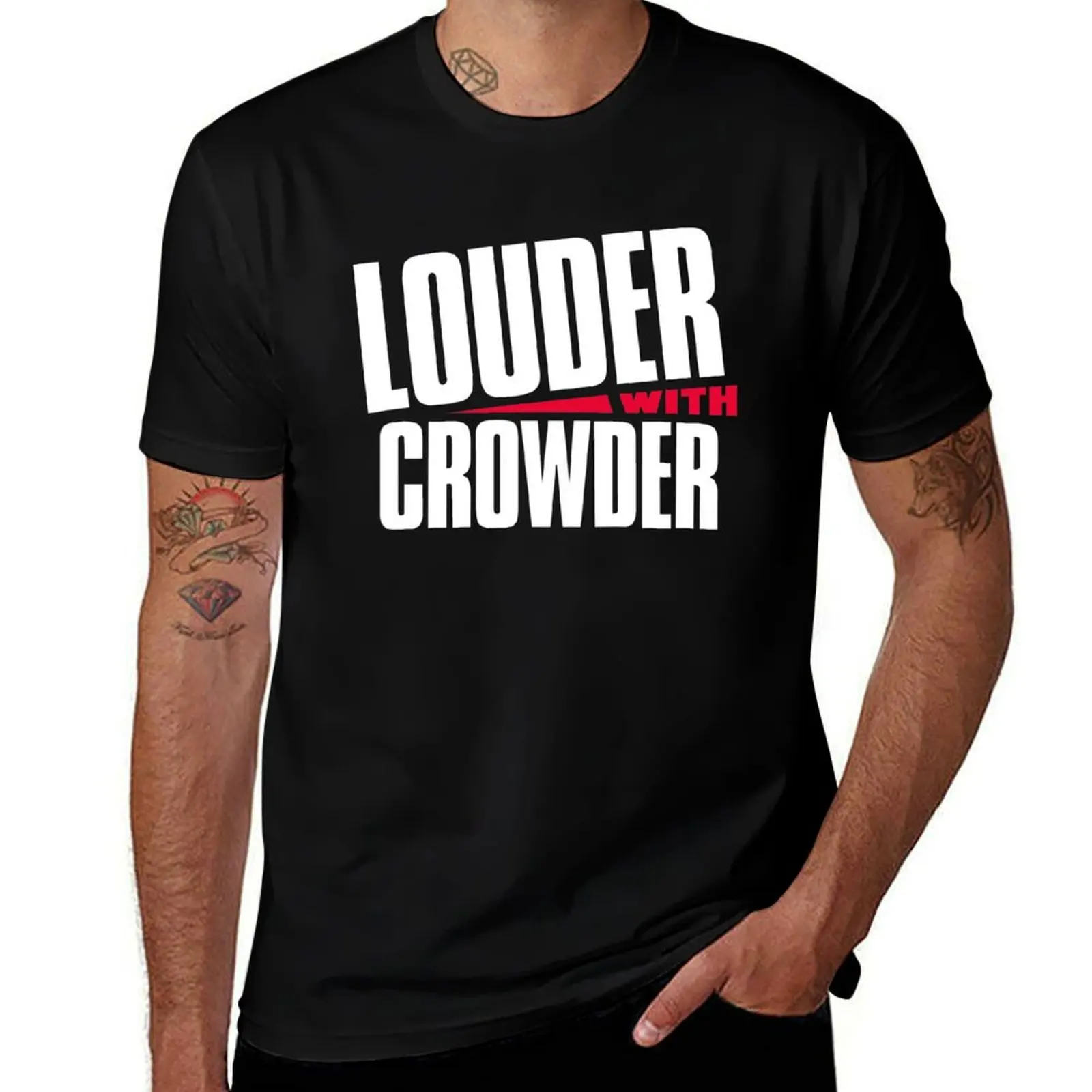 

Louder with Crowder 2 T-Shirt man t shirt cotton high quality t shirts for man cotton funny T-Shirt