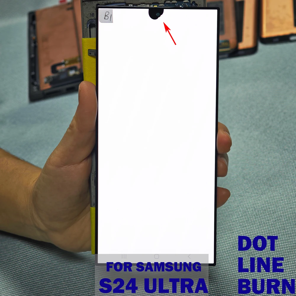 Pantalla S24 Ultra Ori 120Hz 6.8" SUPER AMOLED con pequeños defectos para Samsung S24 Ultra 5G S928B S928U S928F LCD Digitalizador de Pantalla Táctil