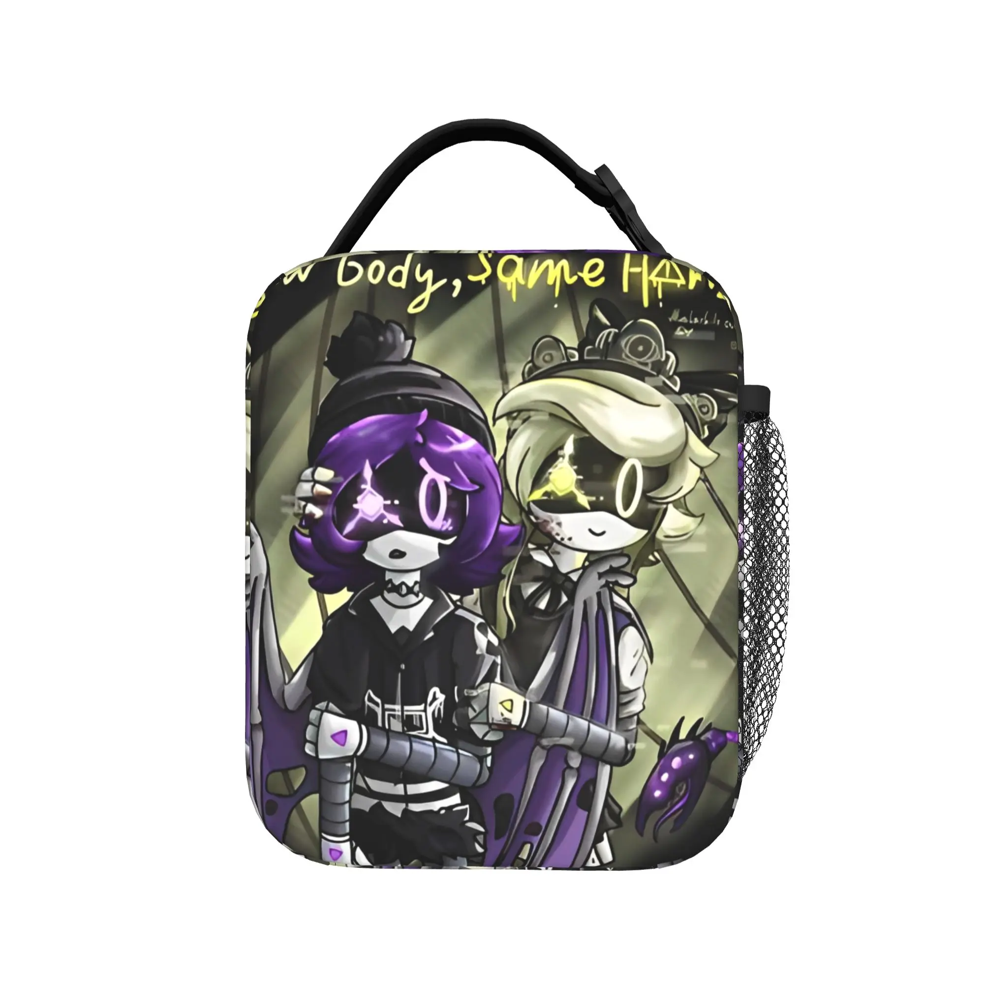 Murder Drones Cyn Insulated Lunch Bags Cooler Bag Reusable,Lunch Container Retro Cool Leakproof Tote Lunch Box Girl Boy