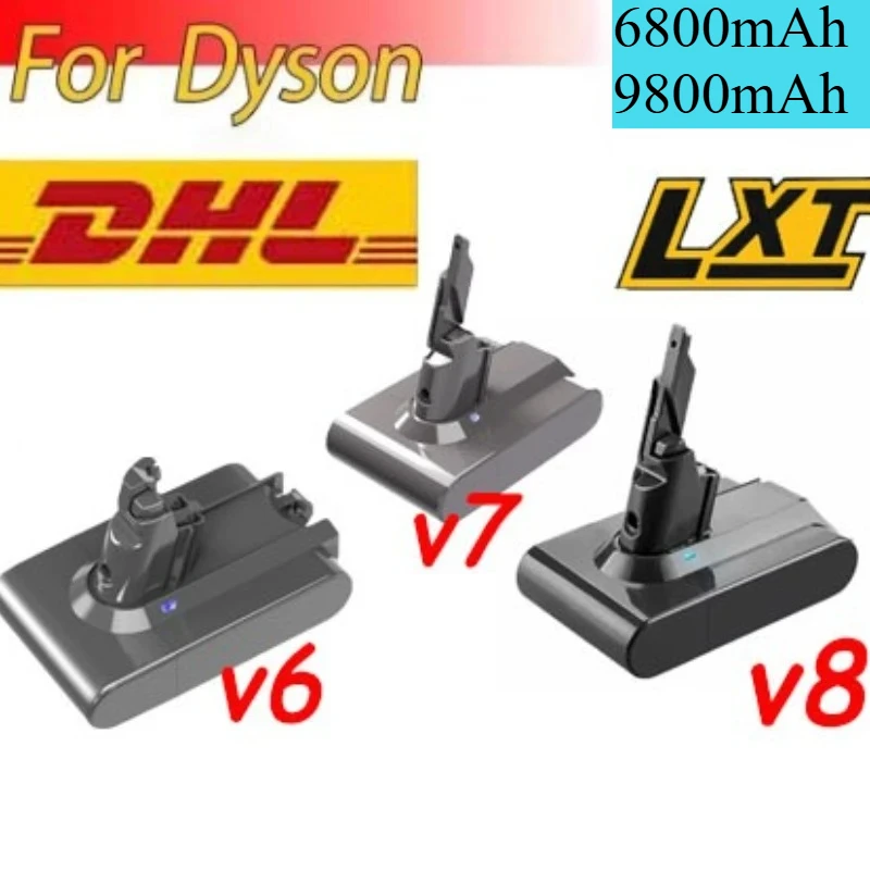 

For Dyson V8 21.6V 6800mAh Battery for Dyson V8 Absolute Cord-Free Vacuum Handheld Vacuum Cleaner Dyson V8 Replacement Battery