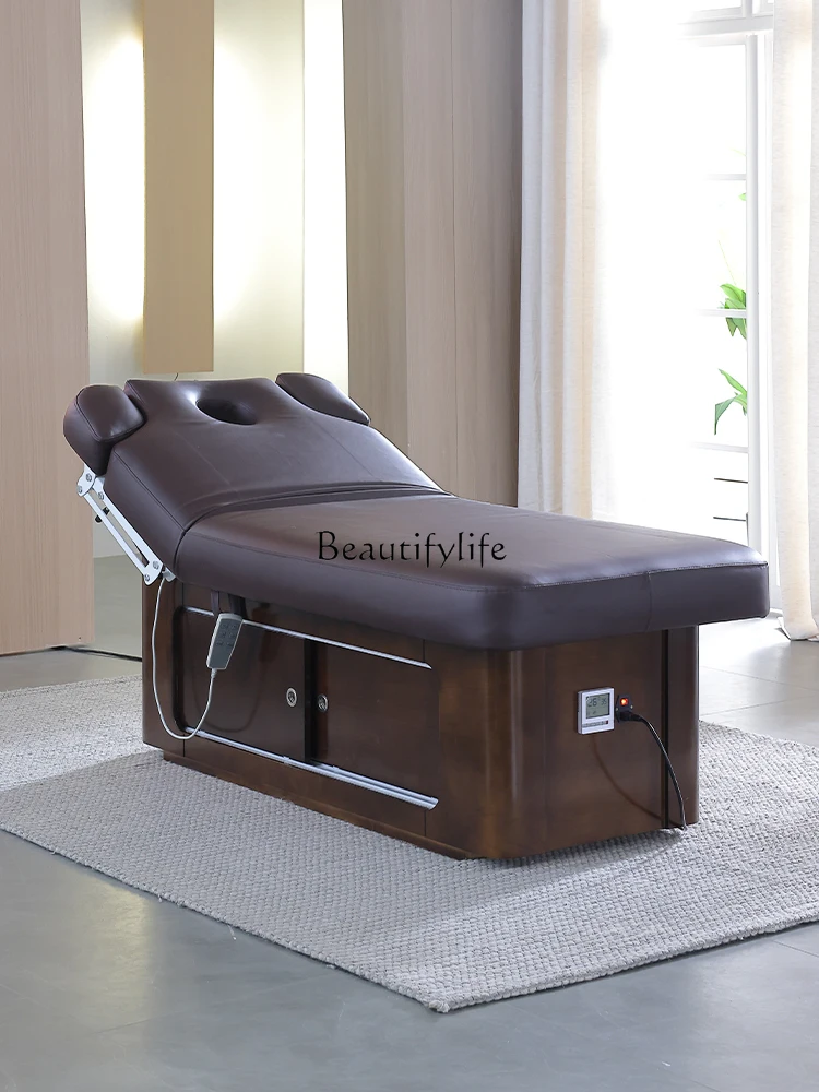 LaTeX Electric Beauty Bed Beauty Salon Eyelash Facial Care Elevated Bed