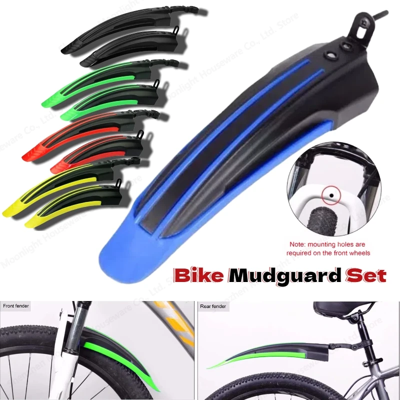 2PCS Einstellbare Mountainbike Kotflügel Flügel Set Radfahren Fahrrad Kotflügel für Vorne Hinten Rad Universal Fahrrad Zubehör
