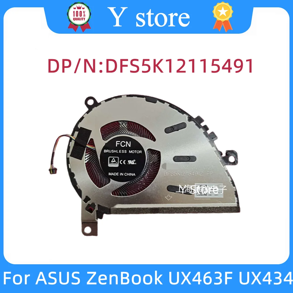 

Y Store New Original Laptop CPU Cooling Fan For ASUS ZenBook UX463F UX434 Fan FLM2 DFS5K12115491 Free Shipping