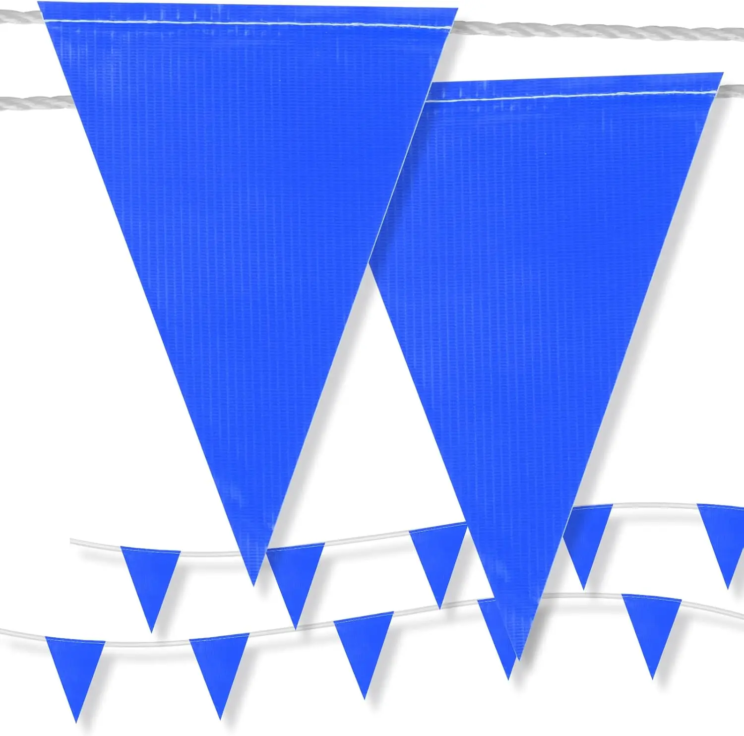 

100ft Safety Warning Flags, 45 Pack 7x10in Bright Marking Pennants for Parking Lot, Traffic, Construction, Outdoor Events
