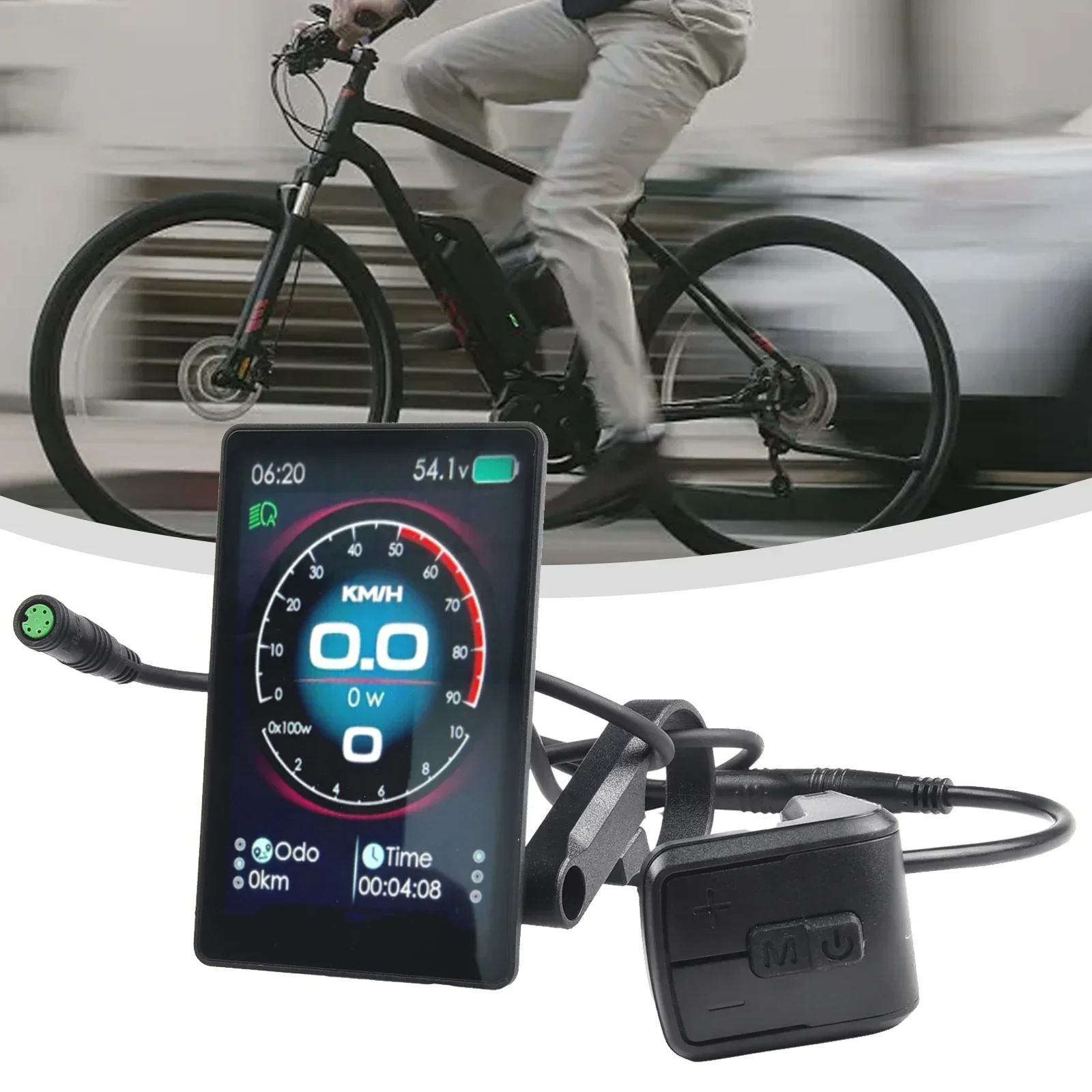 Electric Bike Display IP65 Waterproof LCD Display 24V-52V 860C Speedmeter For Bafang UART Protocol MidMotor Display