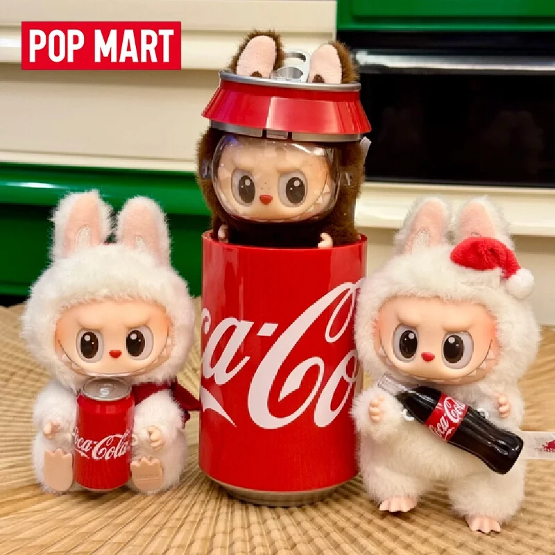 

Original POPMART LABUBU V3 Coca Cola Vinyl Plush Blind Box Doll Cute Labubu Toys Collectibles Holiday Surprise Xmas Gifts