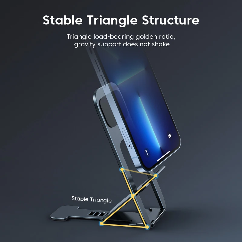 KUULAA Phone Holder Stand Aluminum Cell Phone Stand Mobile Phone Support For iPhone 15 14 13 12 Xiaomi Samsung Huawei