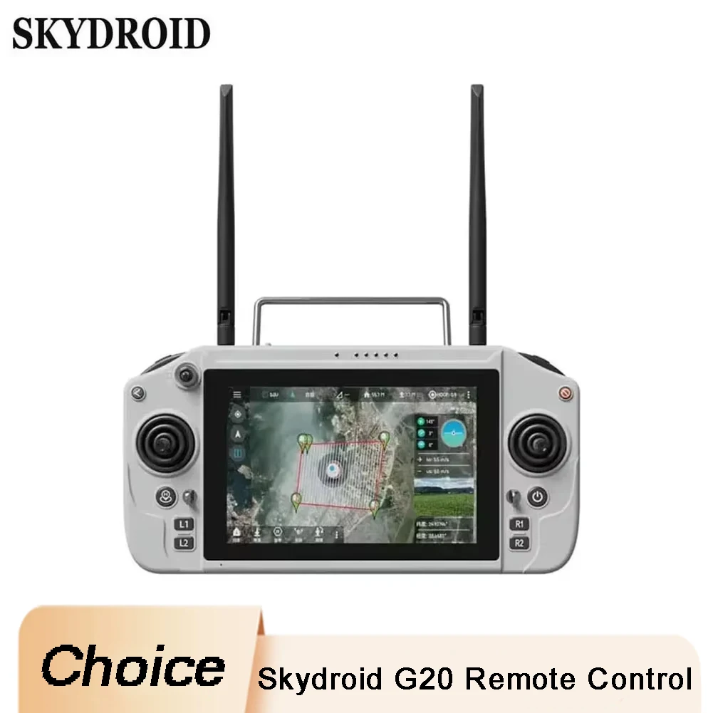 

Пульт дистанционного управления Skydroid 20 с процессором 6 нм, 2,4 ГГц/5,8 ГГц, двухдиапазонный 7-дюймовый дисплей высокой четкости, передача изображения 30 км, RC