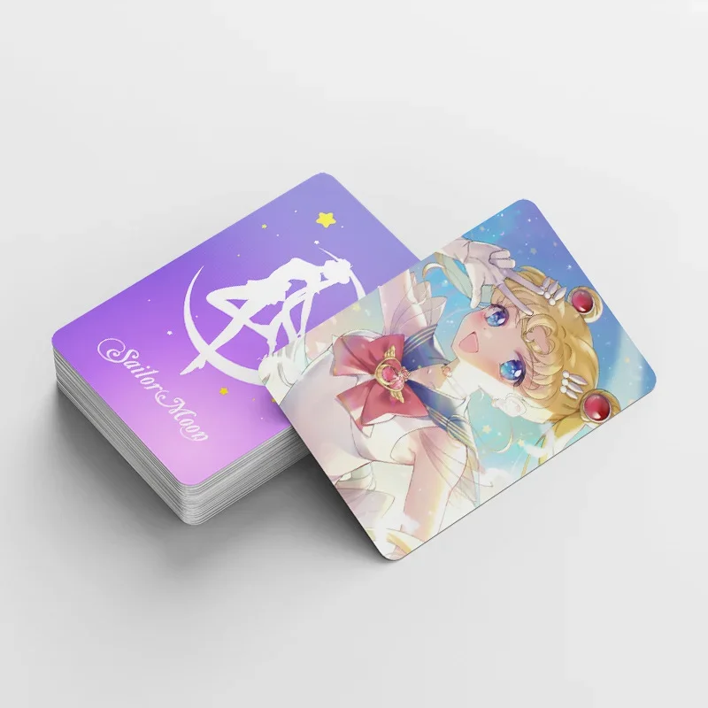 92pcs Sailor Moon New Lomo Cards Photocard Double Sided Tsukino Usagi Stickers Print Album Photo Card Collection Postcard Gift view 4