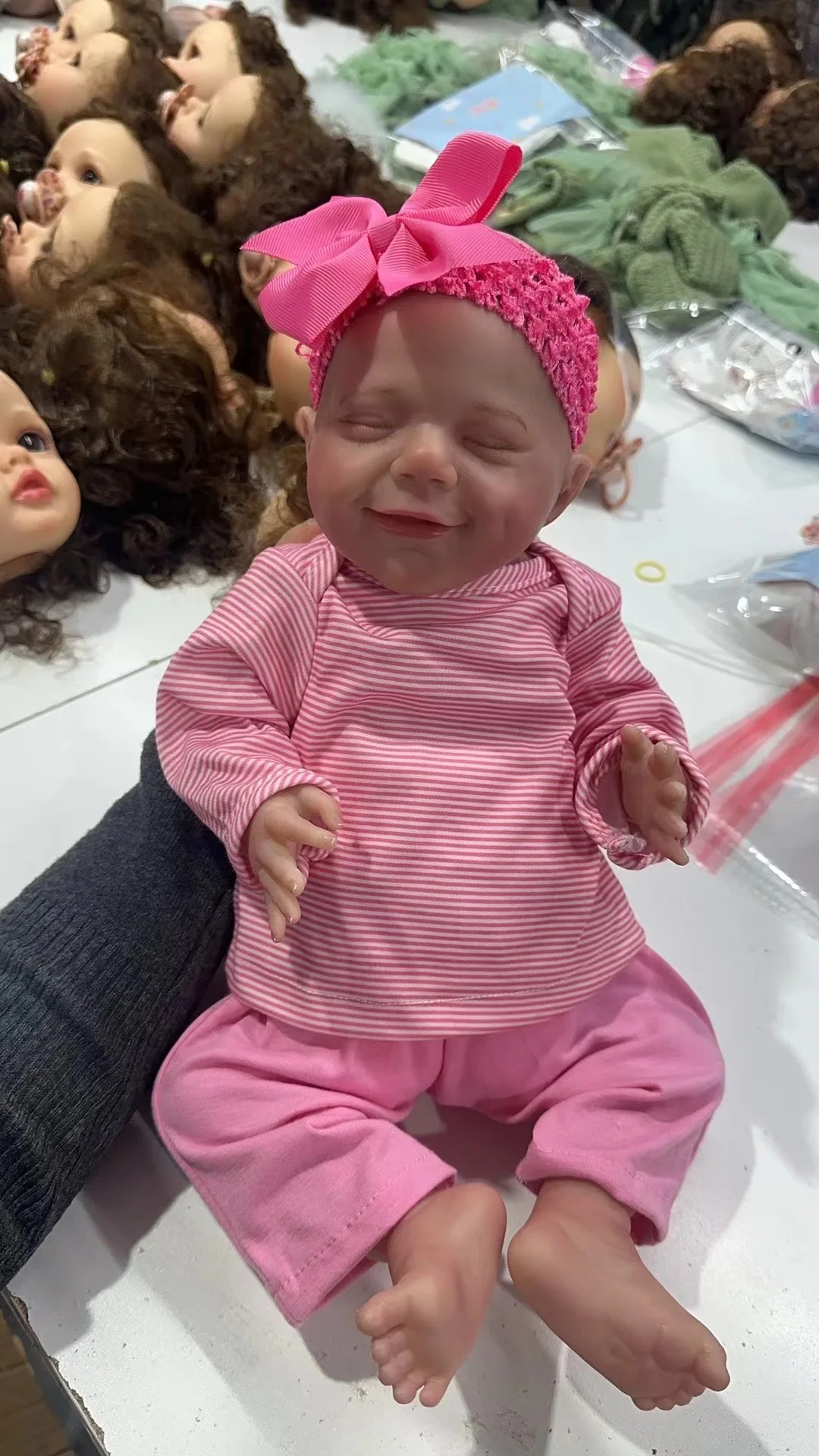 

No Hair Full Body Silicone Newborn Baby Lifelike Reborn Doll Like Real Sleeping Alive Princess Toddler Bebe Birthday Gift