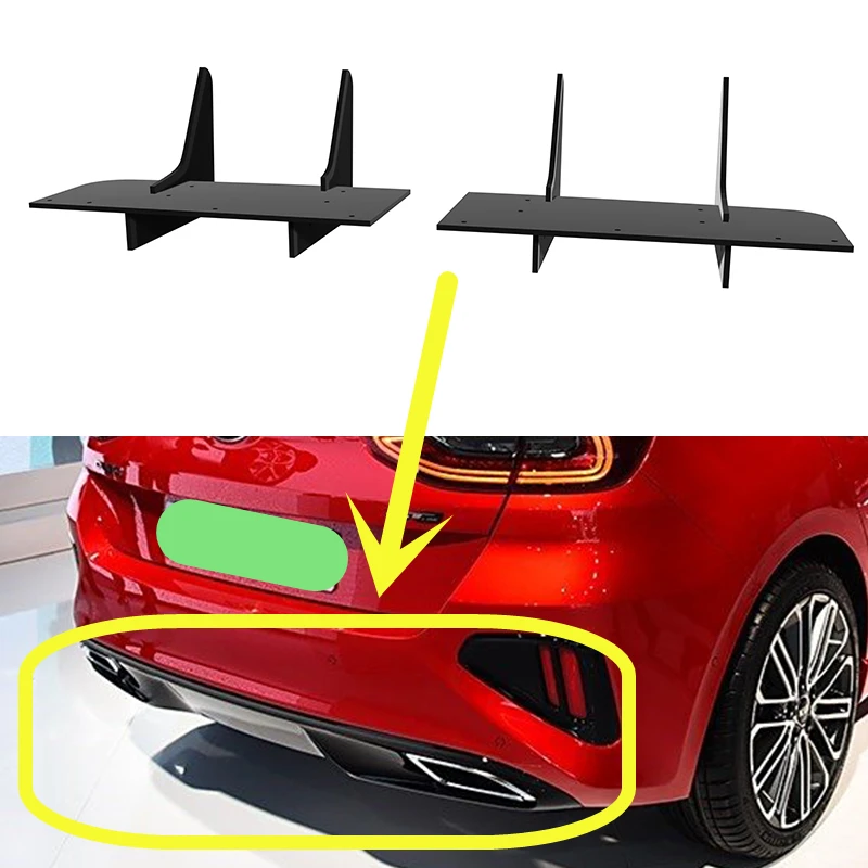 Use For Kia Ceed GT Line 2019 2020 Year Rear Diffuser Bumper Lips Spoiler Splitter Body Kit Accessories