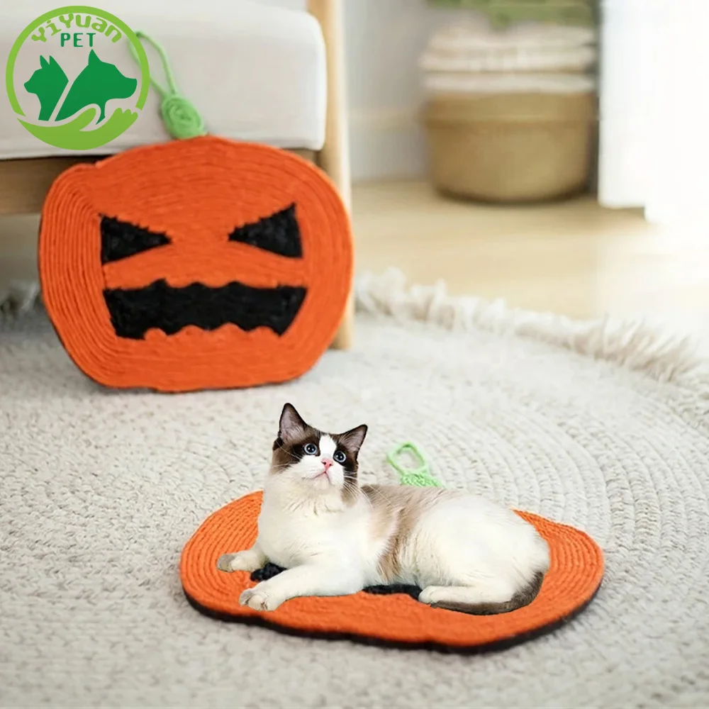 

Cat Scratch Board Pumpkin Mat Grinding Claw No Falling Debris Preventing Cat Scratches Protecting Sofa Pets Toys